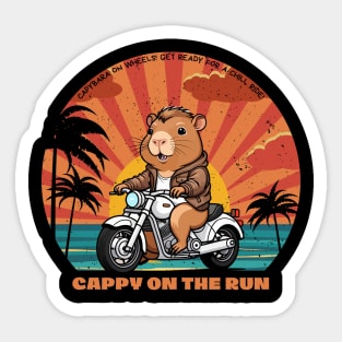 CAPPY ON THE RUN Sticker